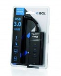 Hub IBOX USB 3.0 CZARNY 4-PORTY IUH3FB (4x USB 3.0; kolor czarny)