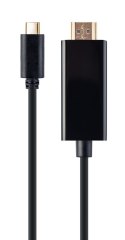 GEMBIRD ADAPTER USB TYP-C DO HDMI (M) 4K 30HZ, 2M, CZARNY