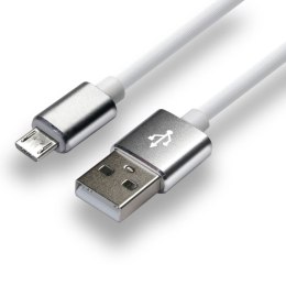 Kabel zasilający everActive CBS-1MW (USB - Micro USB ; 1m; kolor biały)