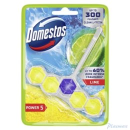 DOMESTOS Zawieszka do toalety KOSTKA POWER5 LIME 55g 05024