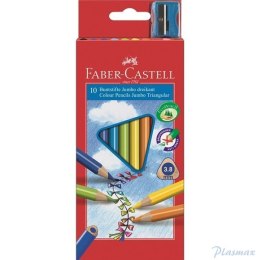 Kredki trójkątne FABER-CASTELL Junior Grip 10 kolorów 116510 FC