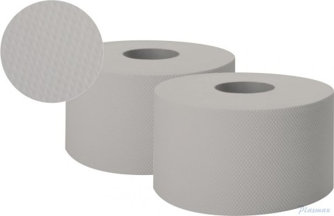 Papier toaletowy JUMBO-ROLL (12 rolek) szary ESTETIC 1-warstwowy 120m PJS1120 WELMAX