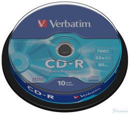 Płyta CD-R VERBATIM CAKE (10) Extra Protection 700MB x52 43437