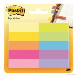 Zakładki indeksujące POST-IT_ (670-10AB), papier, 12,7x44,4mm, 10x50 kart., mix kolorów, 3M-UU011061478