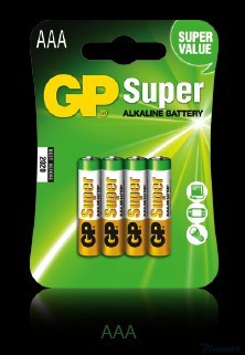 Bateria alkaliczna GP SUPER LR03/AAA (4szt) 1,5V GPPCA24AS013