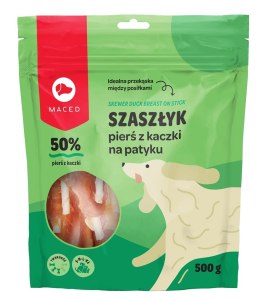 MACED Szaszłyk pierś z kaczki na patyku - przysmak dla psa - 500 g