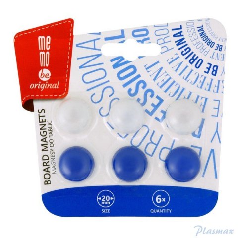 Magnesy MEMOBOARDS do tablic 6szt blister MB20B6 NR MM003-99