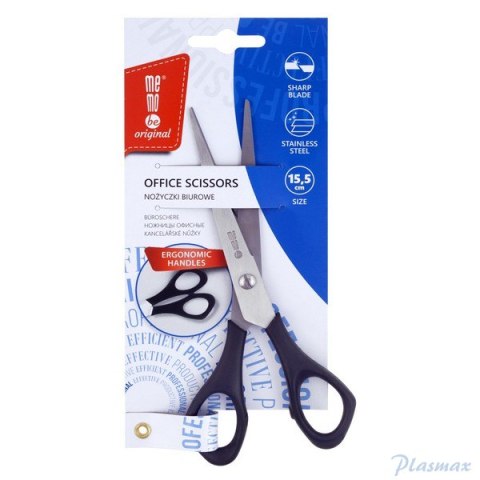 Nożyczki biurowe czarne MemoBe 15,5 cm