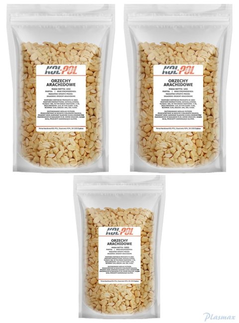 Orzechy ziemne 2,5kg orzeszki arachidowe prażone niesolone