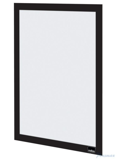 Samoprzylepna, magnetyczna ramka Nobo na plakat (2 szt.), A4, czarna