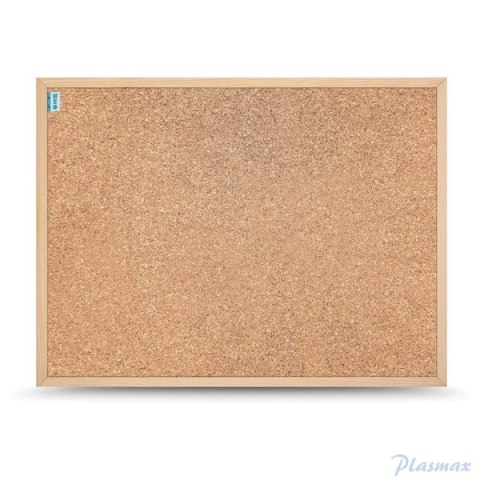 Tablica korkowa MEMOBE SMART, rama drewniana, 60x40 cm