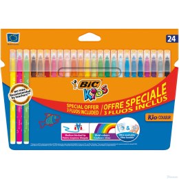 Flamastry BIC Kids Kid Couleur Fluo 24szt, 921360 (X)