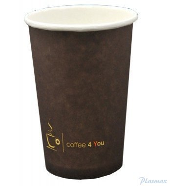 Kubek papierowy 250ml z nadrukiem COFFEE 4 YOU (100szt.) 46569