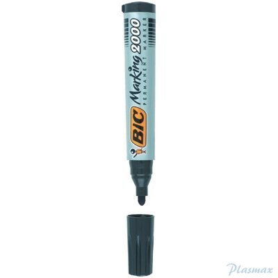 Marker permanentny BIC 2000 Ecolutions mix AST okrągła końcówka 4szt, 8209112