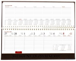 Terminarz leżący Vivella KB047VB szary 2025 WOKÓŁ NAS kalendarz