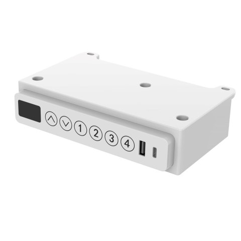 Biurko ACTIVEJET z elektryczną regulacją wysokości 140x70 ET119W-C biały/dąb