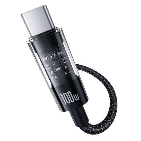 Kabel Baseus Gem Typ C-Typ C 100W 1m (czarny)