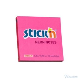 Bloczek STICK N 76x76mm ciemnoróżowy neonowy 100k 21165 STICK N