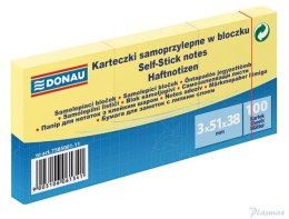 Bloczek samoprzylepne 3szt x 100 karteczek jasnożółte 51*38 7585001/1 DONAU