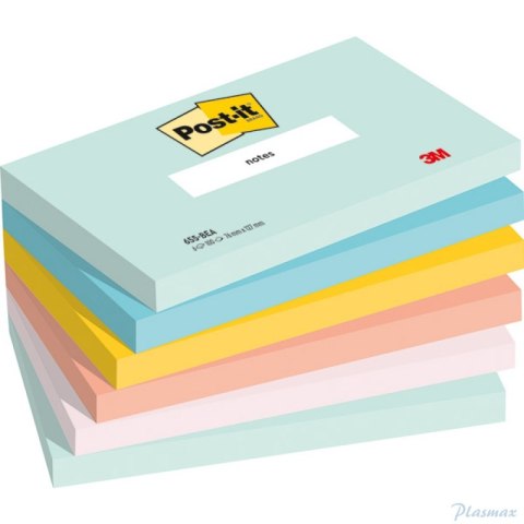 Bloczek samoprzylepny POST-IT Super Sticky (655-6-BEA), 76x127mm, 6x100 kart., 4054596926493