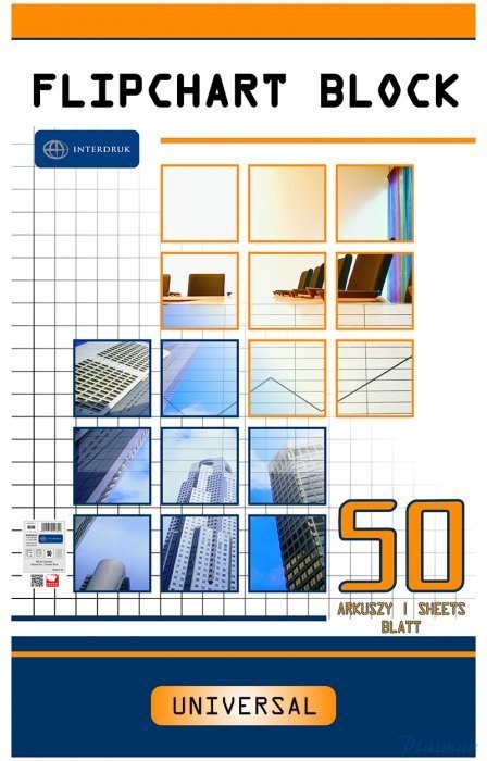 Blok do flipcharta 50x100x64 kratka INTERDRUK Blok do flipcharta 50x100x64 kratka INTERDRUK