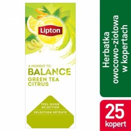 Herbata LIPTON BALANCE Green Tea Citrus (25 kopert fol.)