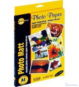 Papier fotograficzny matowy 4M190, 190 g/m, A4 50 arkuszy YELLOW ONE 150-1180