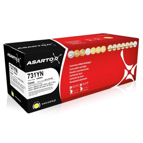 Toner Asarto do Canon 731YN | 6269B002 | 1500 str. | yellow