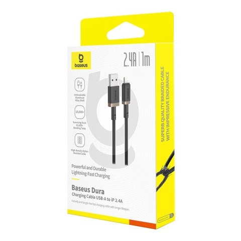 Kabel Baseus Dura 2.4A 1m (czarno-złoty)