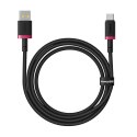 Kabel Baseus Dura USB-Typ C 60W 2m (czerwono-czarny)