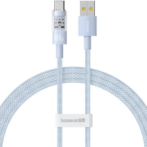 Kabel Baseus Gem USB-USB C 100W 1m (niebieski)