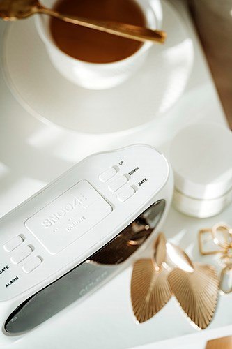 Budzik ADLER AD 1186 white