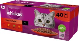 WHISKAS Saszetki drób,jagnię,woł dla kota 40x85g