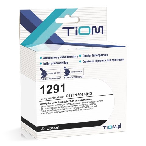 Tusz Tiom do Epson 1291 | C13T12914012 | 500str | black