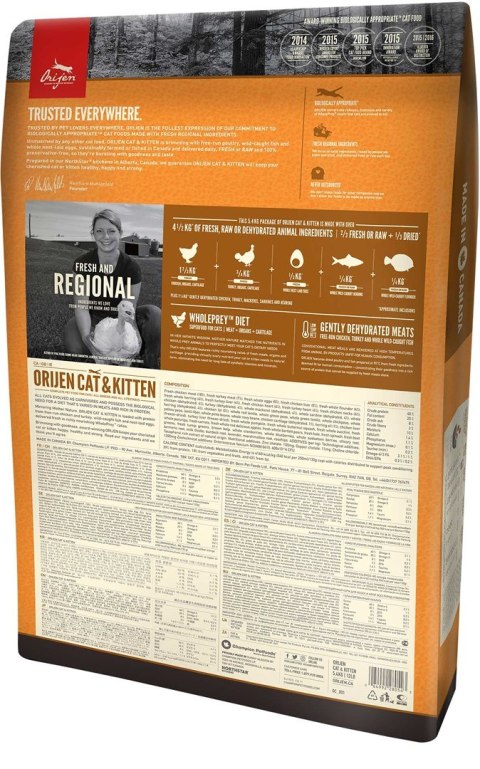 ORIJEN Original Cat - sucha karma dla kota - 340g