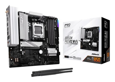 Asrock B850M Pro RS WiFi AMD B850 Gniazdo AM5 micro ATX