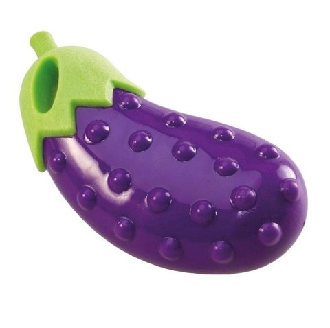 Arquivet Bakłażan z piszczałką zabawka dla psów - 14 cm