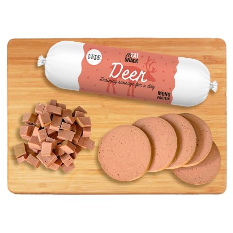 Paka Zwierzaka Pepe kiełbaski meat snack jeleń 200g