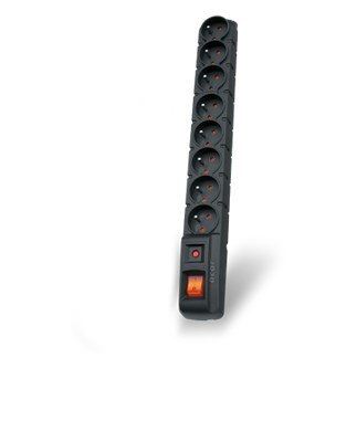 Listwa zasilająca Acar S8 (1,5m ; czarny)