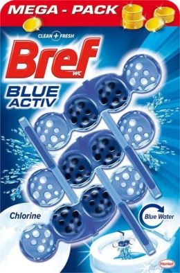 BREF Zawieszka WC BLUE AKTIV 3x50g CHLORINE barwiące 18226