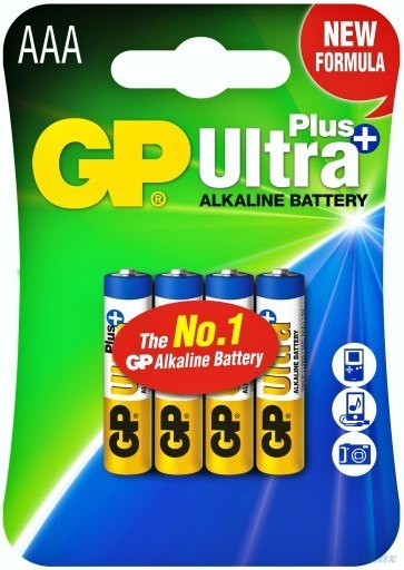 Bateria alkaliczna GP ULTRA PLUS LR03 AAA 1,5V (4) 24AUP-U4 (X)