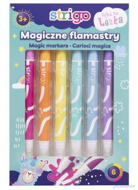 Flamastry STRIGO magiczne 6 kol. SSC143