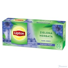 Herbata LIPTON GREEN TEA EARL GREY 20 torebek zielona