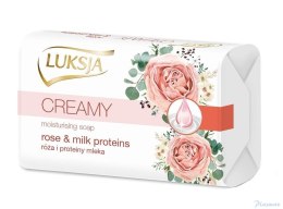 LUKSJA Mydło kostka 90g CREAMY ROSE & MILK 48742