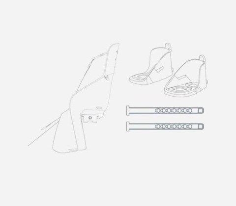 URBAN IKI Tylny fotelik na ramę U-me kolor BLACK/BLACK