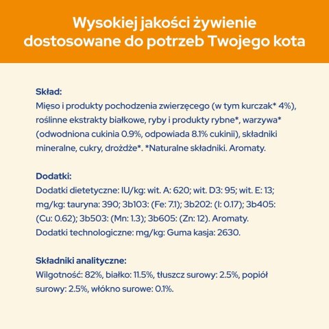 PURINA Cat Chow Kurczak, cukinia - mokra karma dla kota - 10x85 g