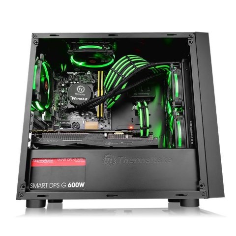 Obudowa Thermaltake Versa H18 Window CA-1J4-00S1WN-00 (Mini ITX; kolor czarny)