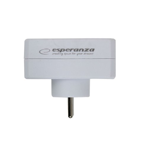ESPERANZA ROZGAŁĘŹNIK ELEKTRYCZNY 2 GNIAZDA BIAŁY ELK305W