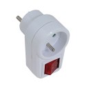 ESPERANZA ROZGAŁĘŹNIK/ADAPTER ELEKTR. 1 GN. WŁ. BIAŁY ELK301W