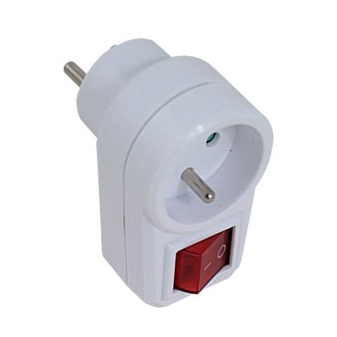 ESPERANZA ROZGAŁĘŹNIK/ADAPTER ELEKTR. 1 GN. WŁ. BIAŁY ELK301W